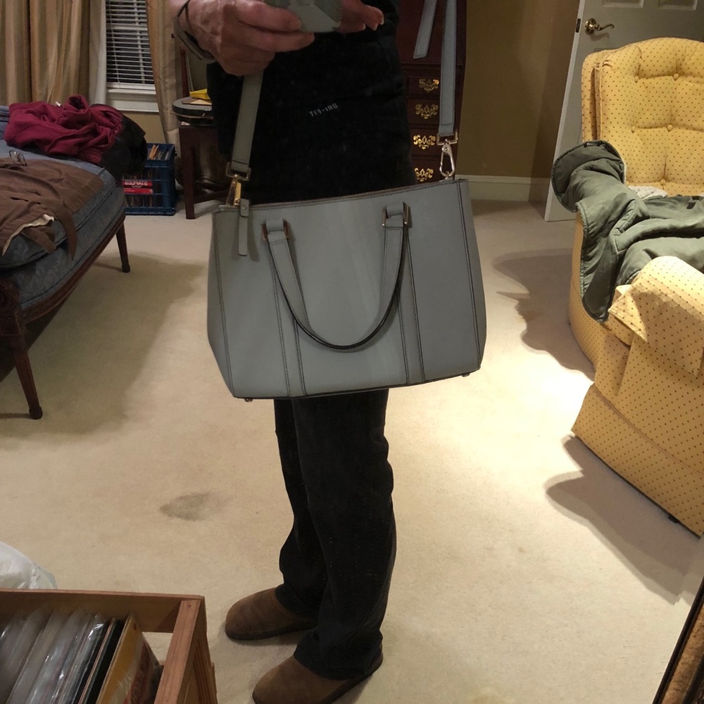 KateSpade grey crossbody with detachable strap - Picture 7 of 8